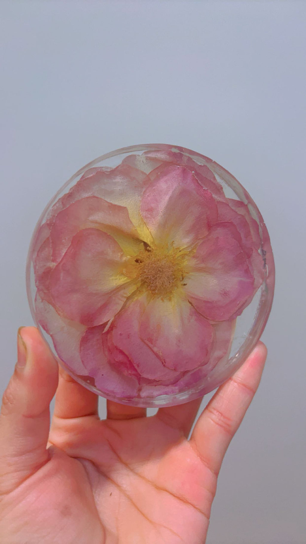 Flower preservation in resin coasters | Handmade floral keepsake