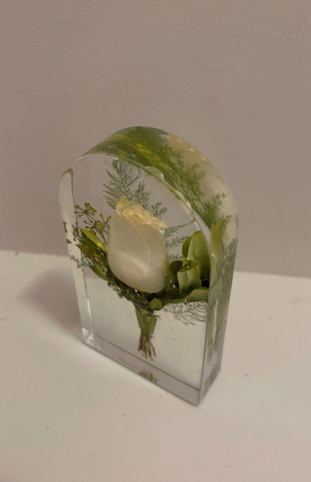 Custom Wedding Boutonniere Preservation in resin| Groom's Floral Keepsake