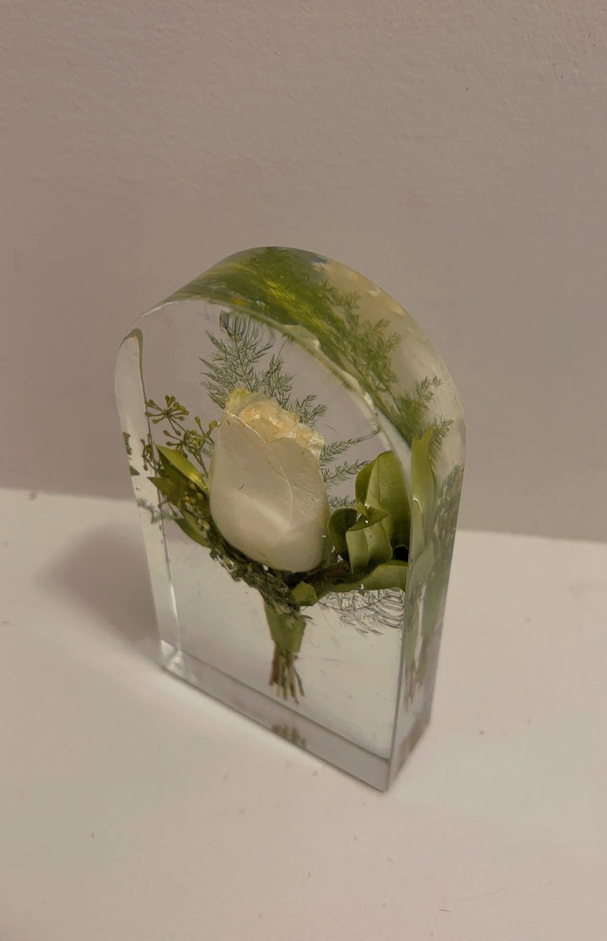 Custom Wedding Boutonniere Preservation in resin| Groom's Floral Keepsake
