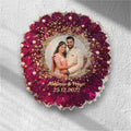 Custom Uneven Round Resin Frame with Preserved Flowers | Wedding, Anniversary & Memorial Keepsake
