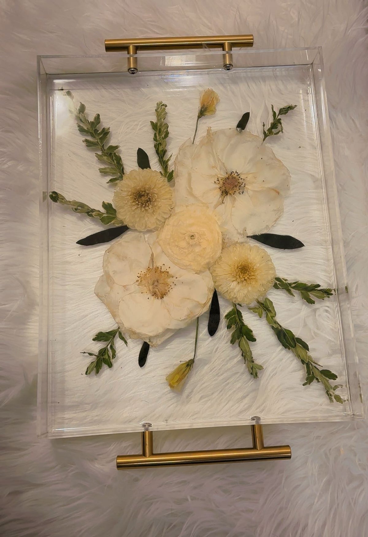 Premium Bridal Bouquet Preservation Set | Custom Resin Tray, Frame & Bookends in Calgary