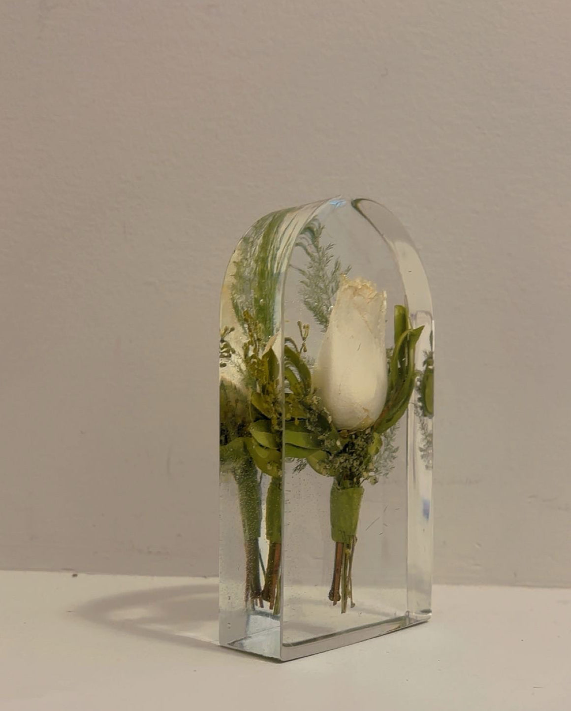 Custom Wedding Boutonniere Preservation in resin| Groom's Floral Keepsake