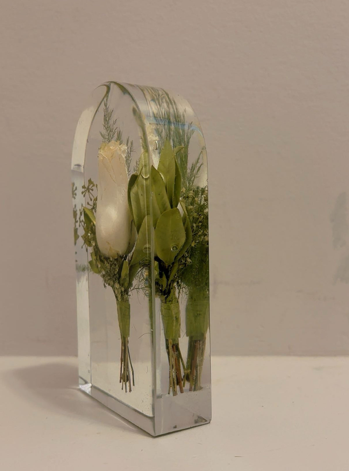 Custom Wedding Boutonniere Preservation in resin| Groom's Floral Keepsake