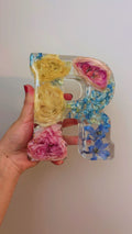 Custom Resin Letter Flower Preservation | Wedding Bouquet & Memory Keepsake