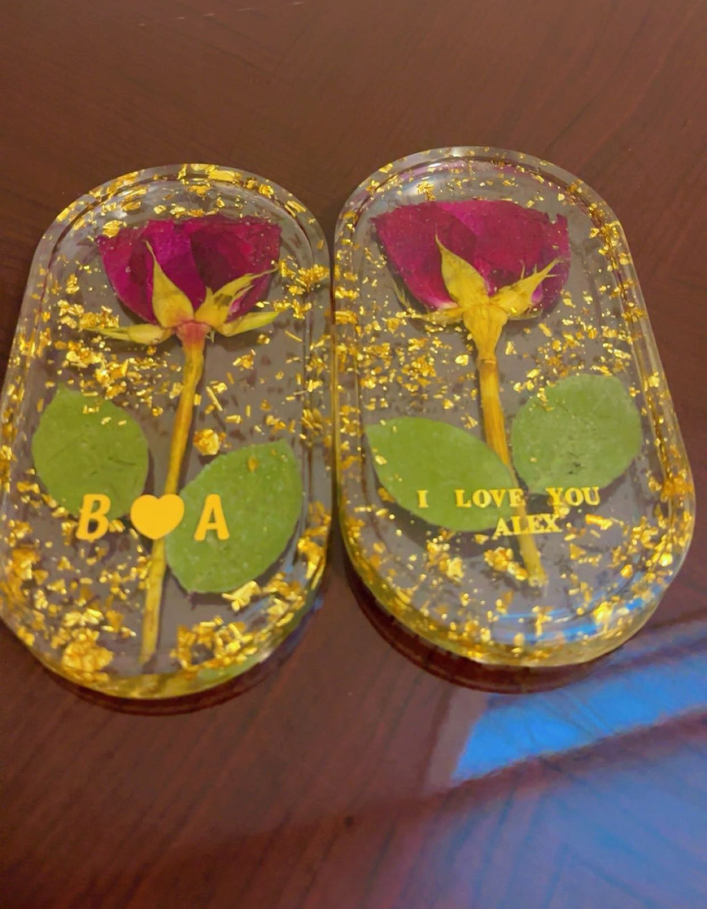 Flower preservation in Resin jewelry tray