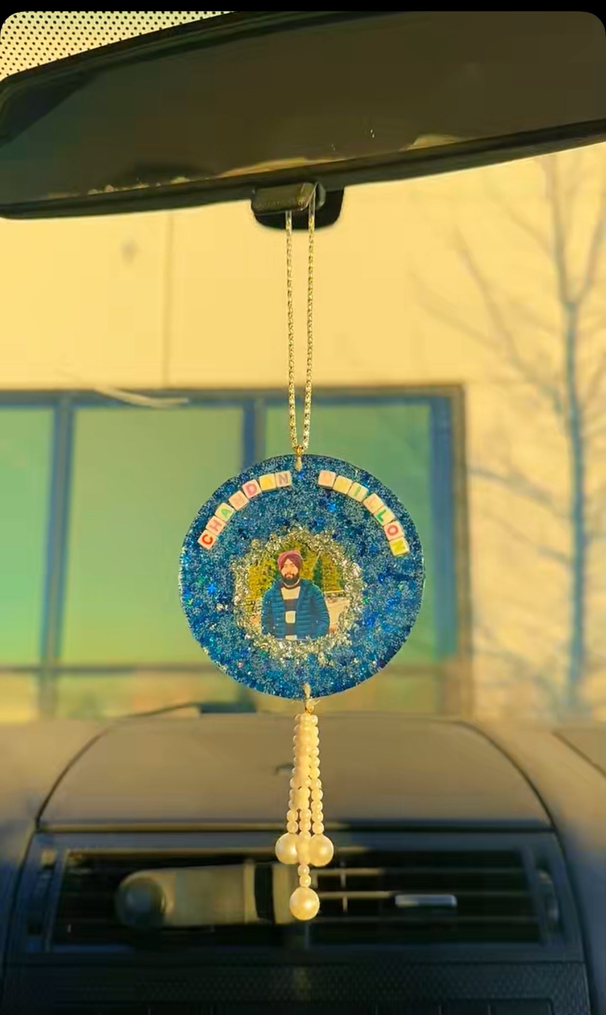 Resin Art Car Hanging Gift for Boyfriend, Brother & Husband | Handmade Car Decor