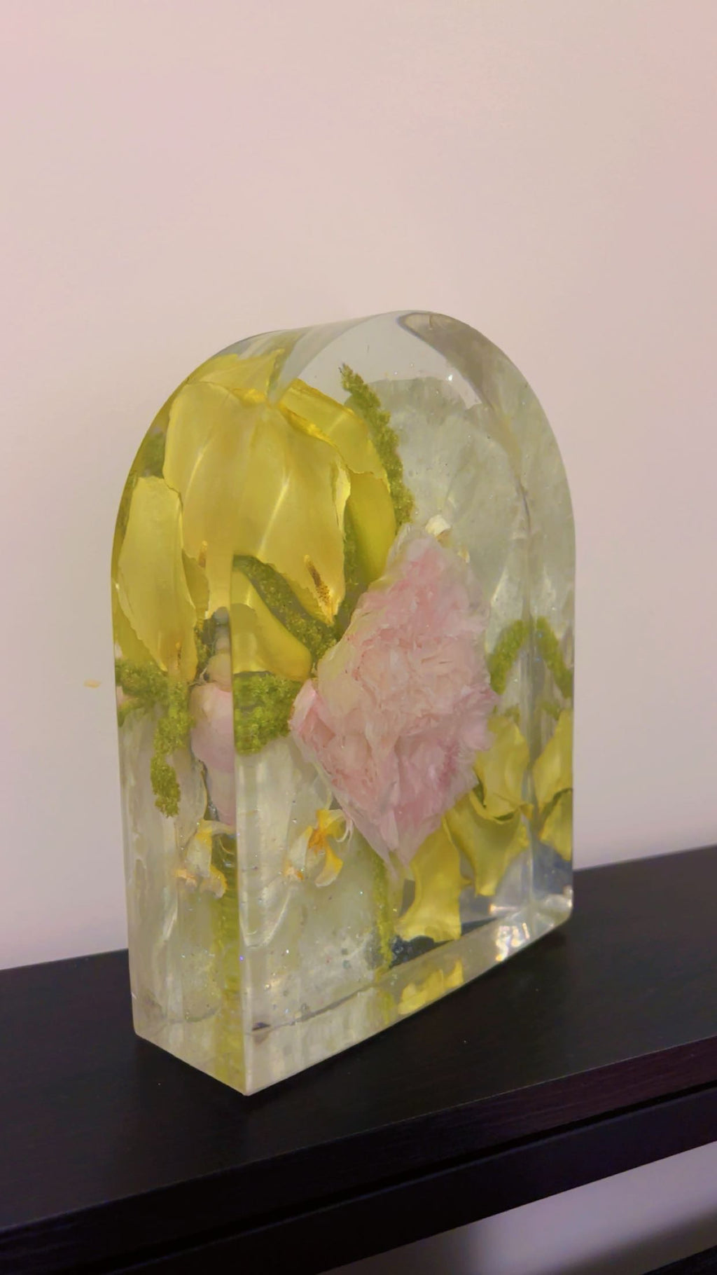 Resin Arch - Wedding Bouquet Preservation - Custom Flower Arch Block - Floral Keepsake (Two Sizes)
