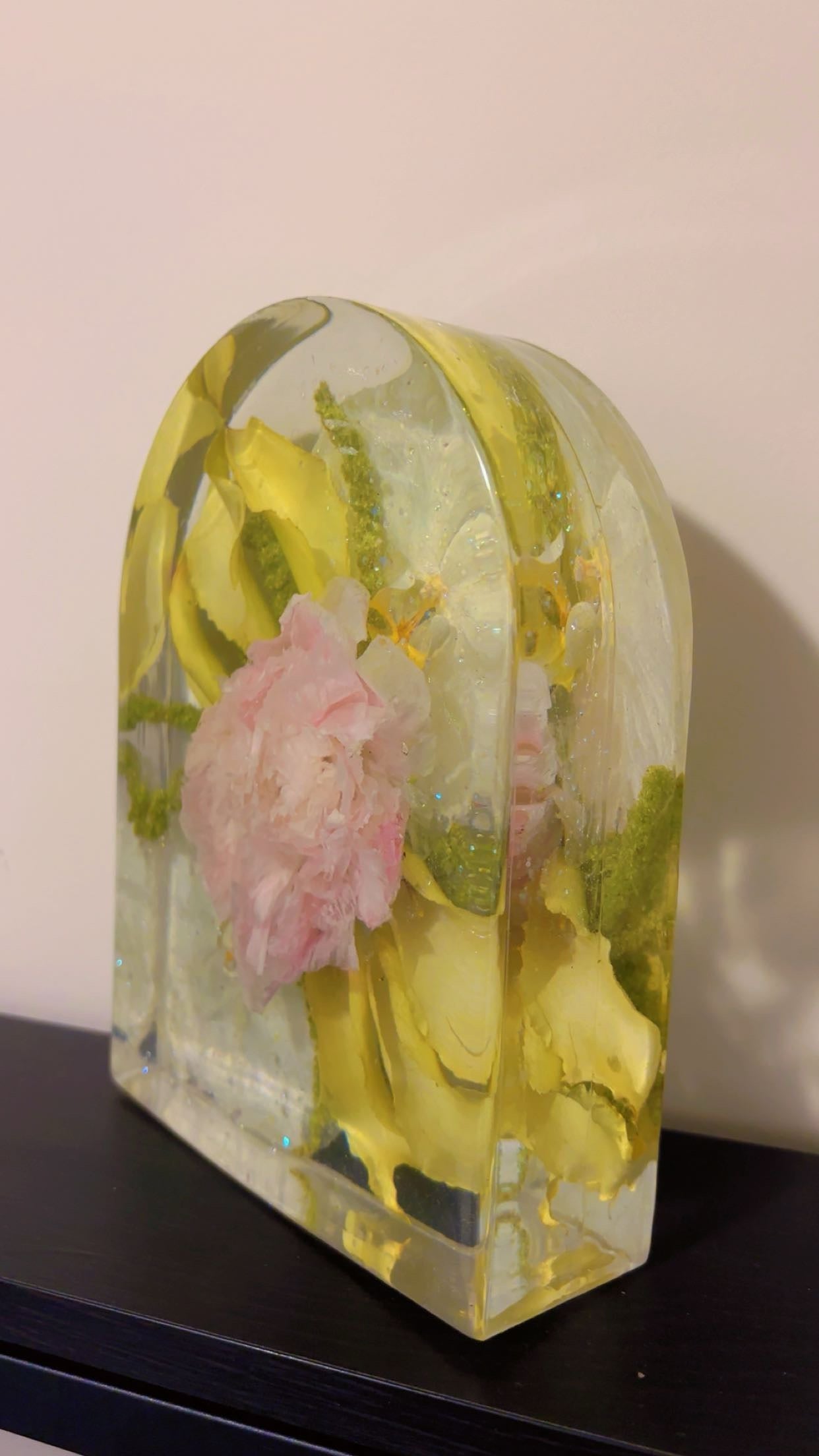 Resin Arch - Wedding Bouquet Preservation - Custom Flower Arch Block - Floral Keepsake (Two Sizes)