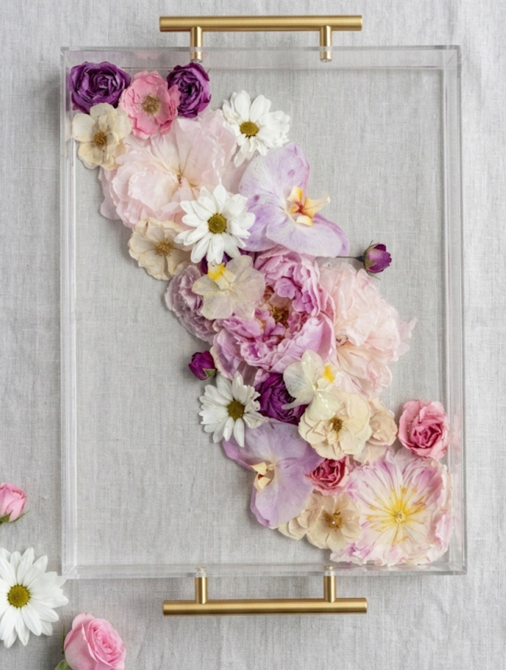Wedding Bouquet Preservation Tray | Resin Flower Keepsake | Custom Preserved Flowers