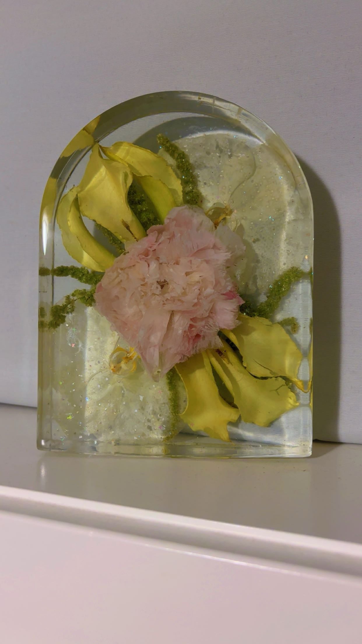 Resin Arch - Wedding Bouquet Preservation - Custom Flower Arch Block - Floral Keepsake (Two Sizes)