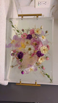 Premium Bridal Bouquet Preservation Set | Custom Resin Tray, Frame & Bookends in Calgary