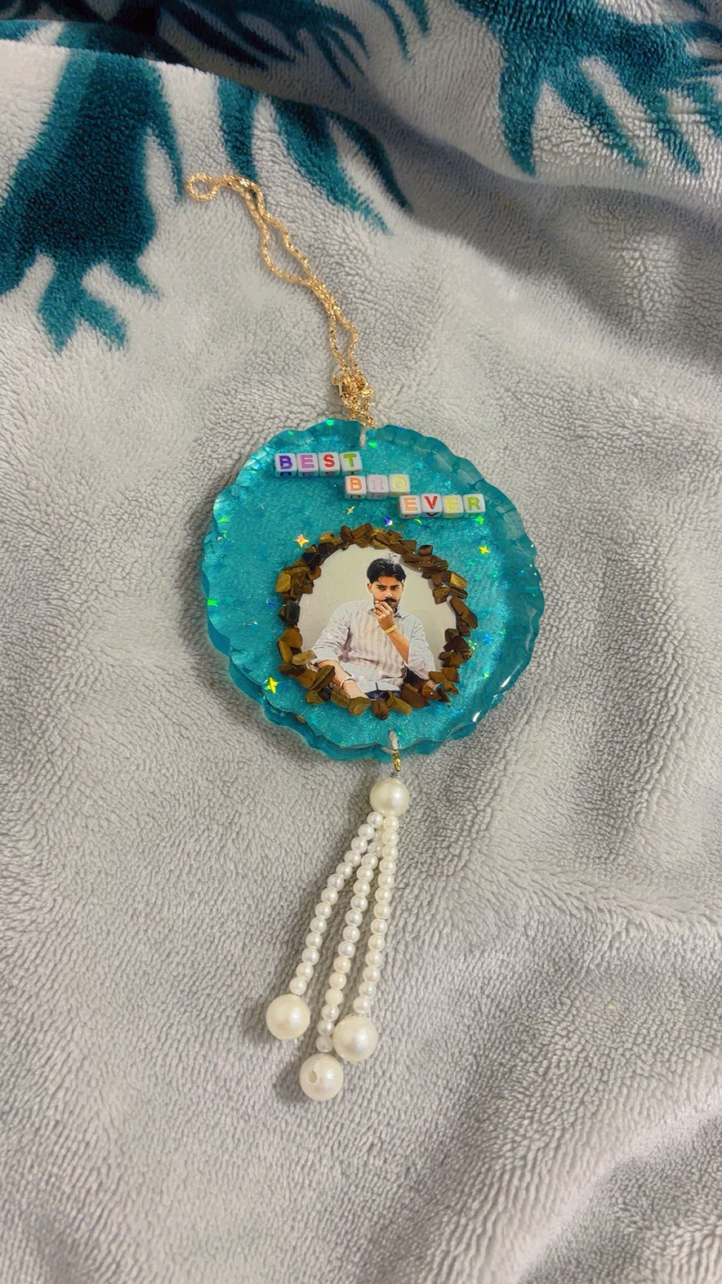 Resin Art Car Hanging Gift for Boyfriend, Brother & Husband | Handmade Car Decor
