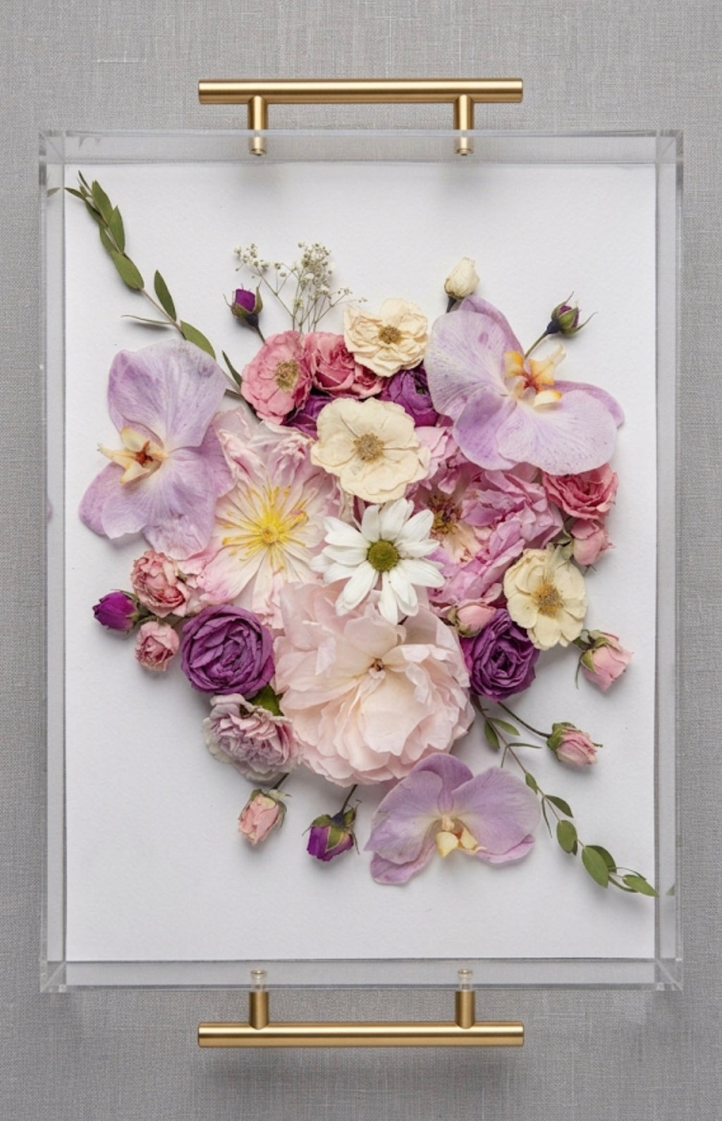 Wedding Bouquet Preservation Tray | Resin Flower Keepsake | Custom Preserved Flowers
