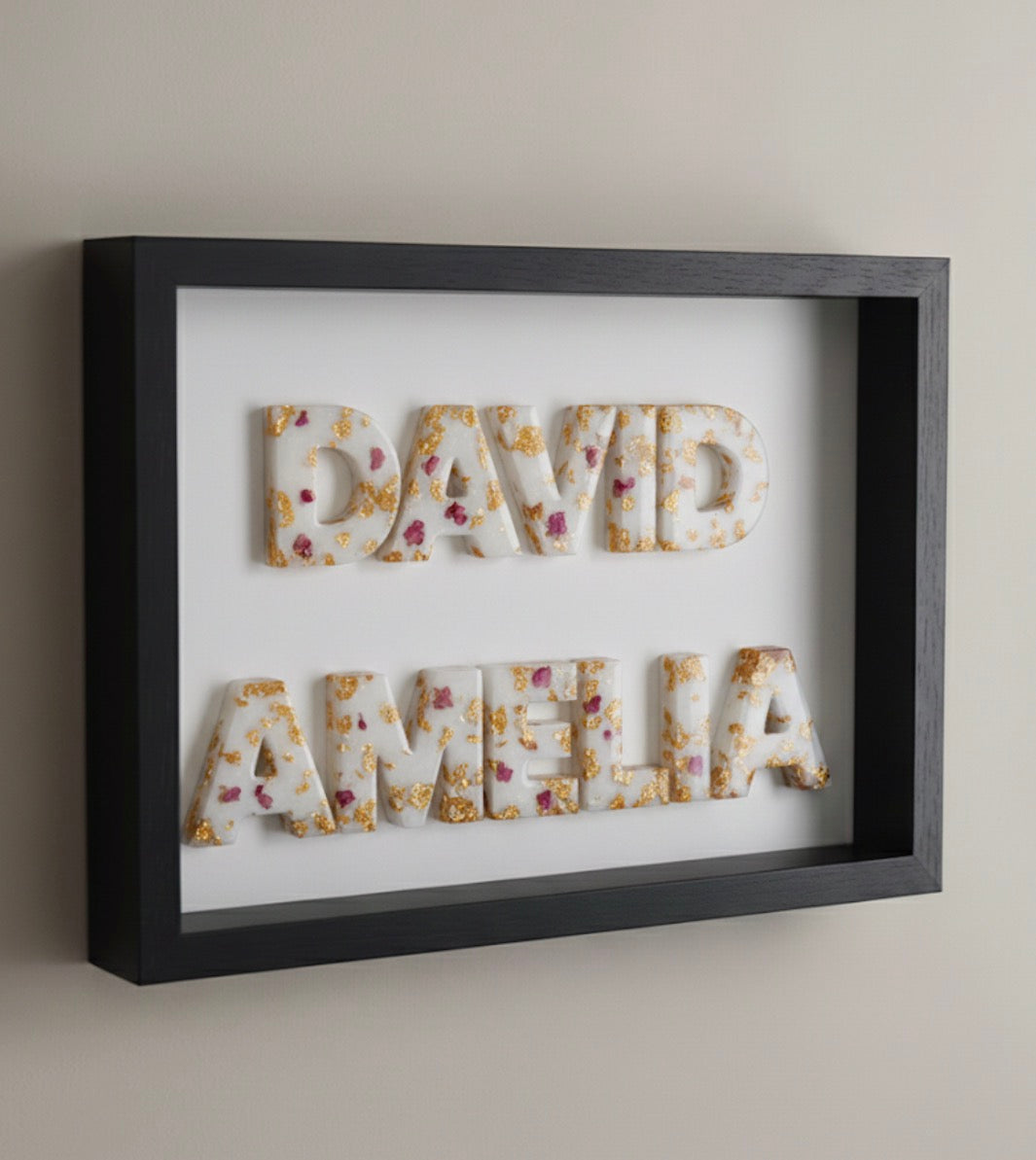 Custom Resin Name Frame