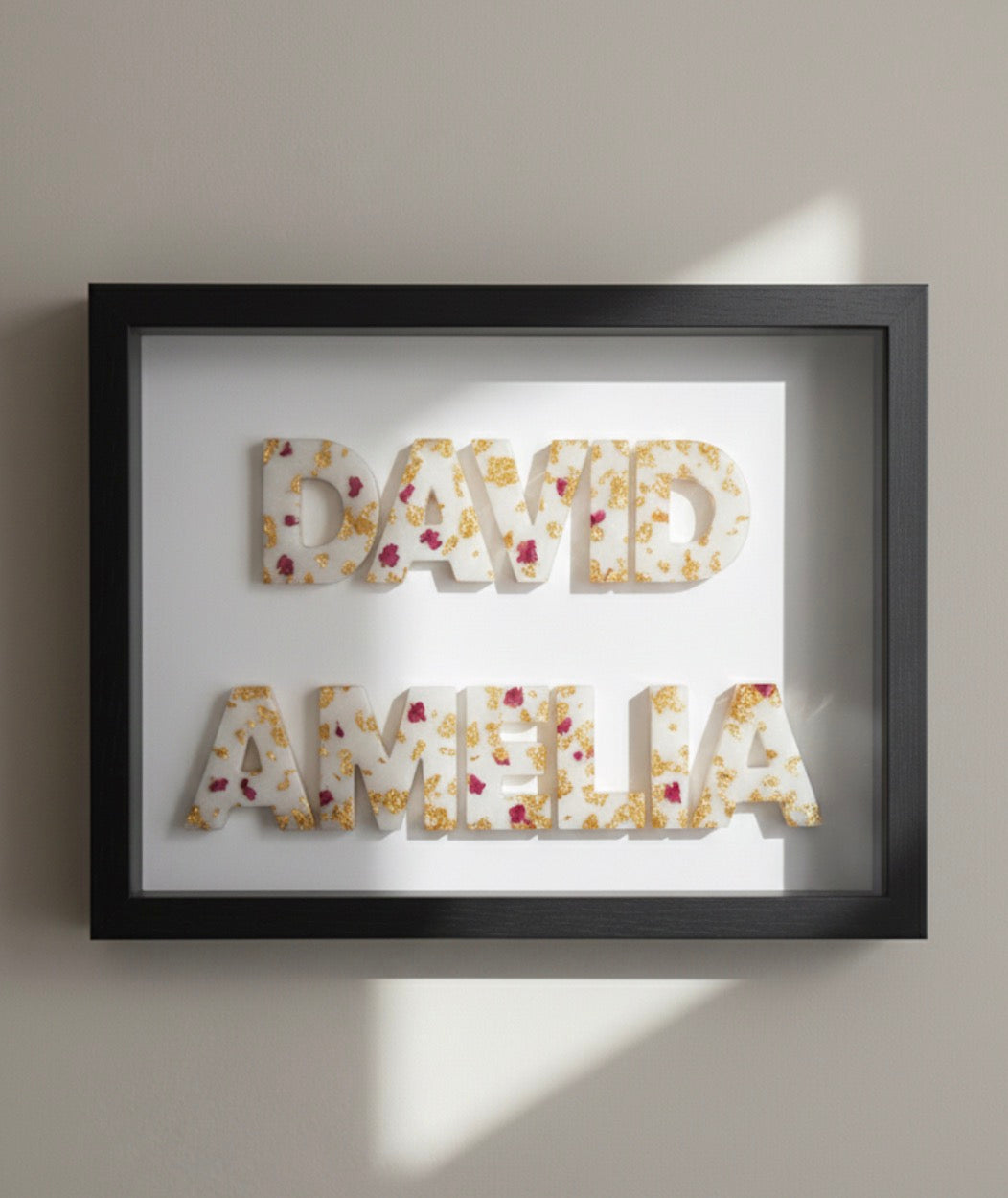 Custom Resin Name Frame