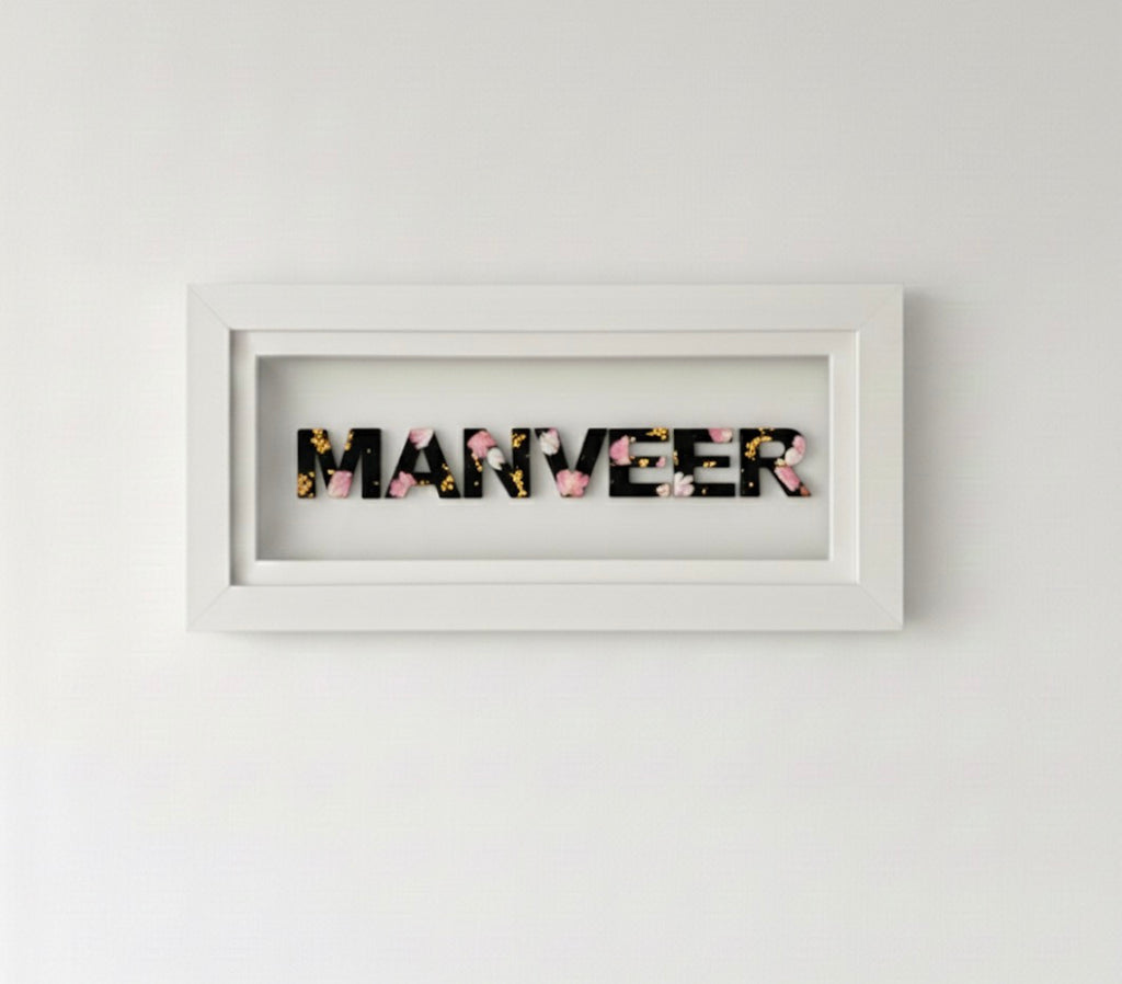 Custom Resin Name Frame