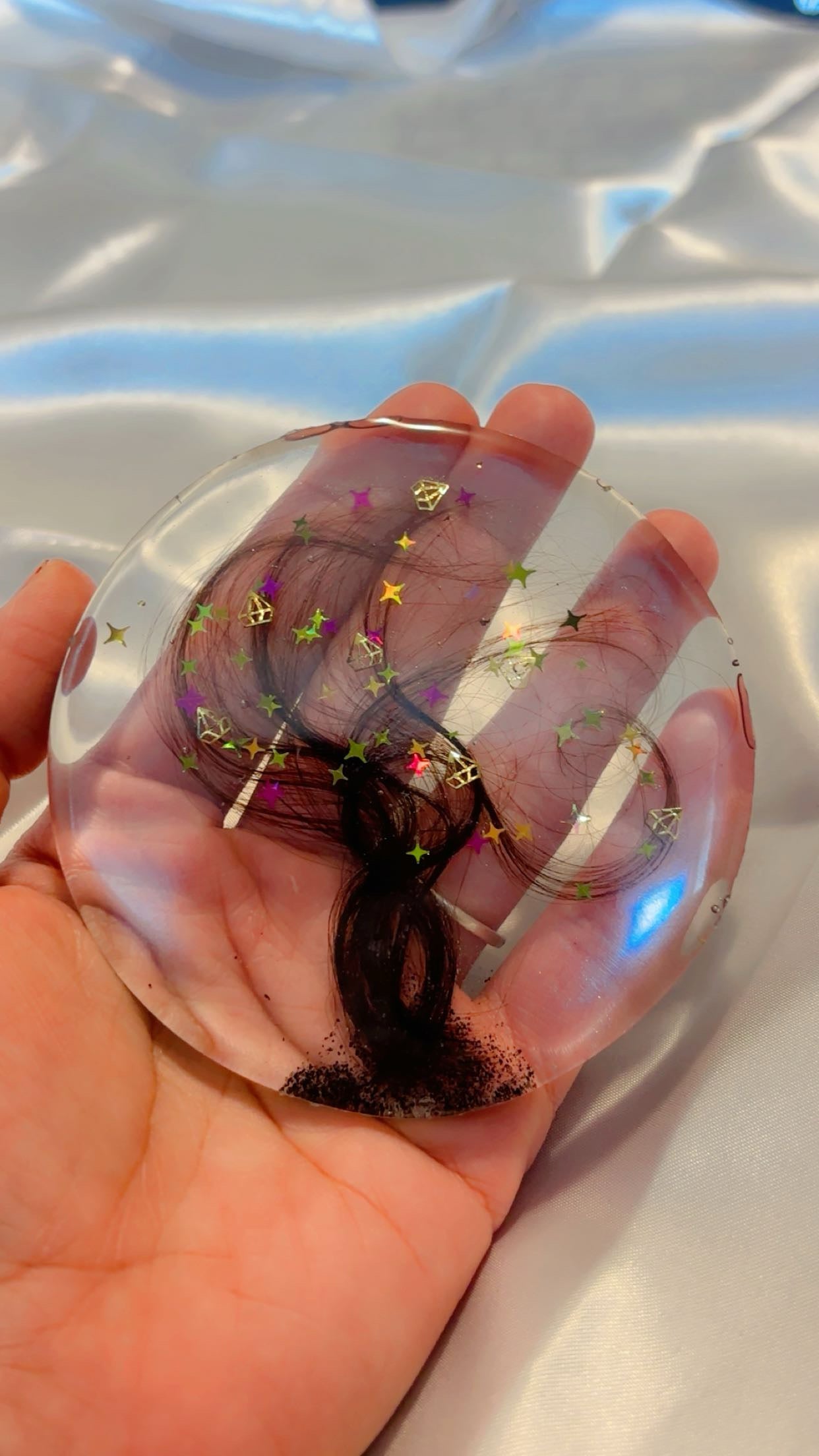 First Haircut Keepsake | Personalized Baby Hair Memory Preserved in Resin