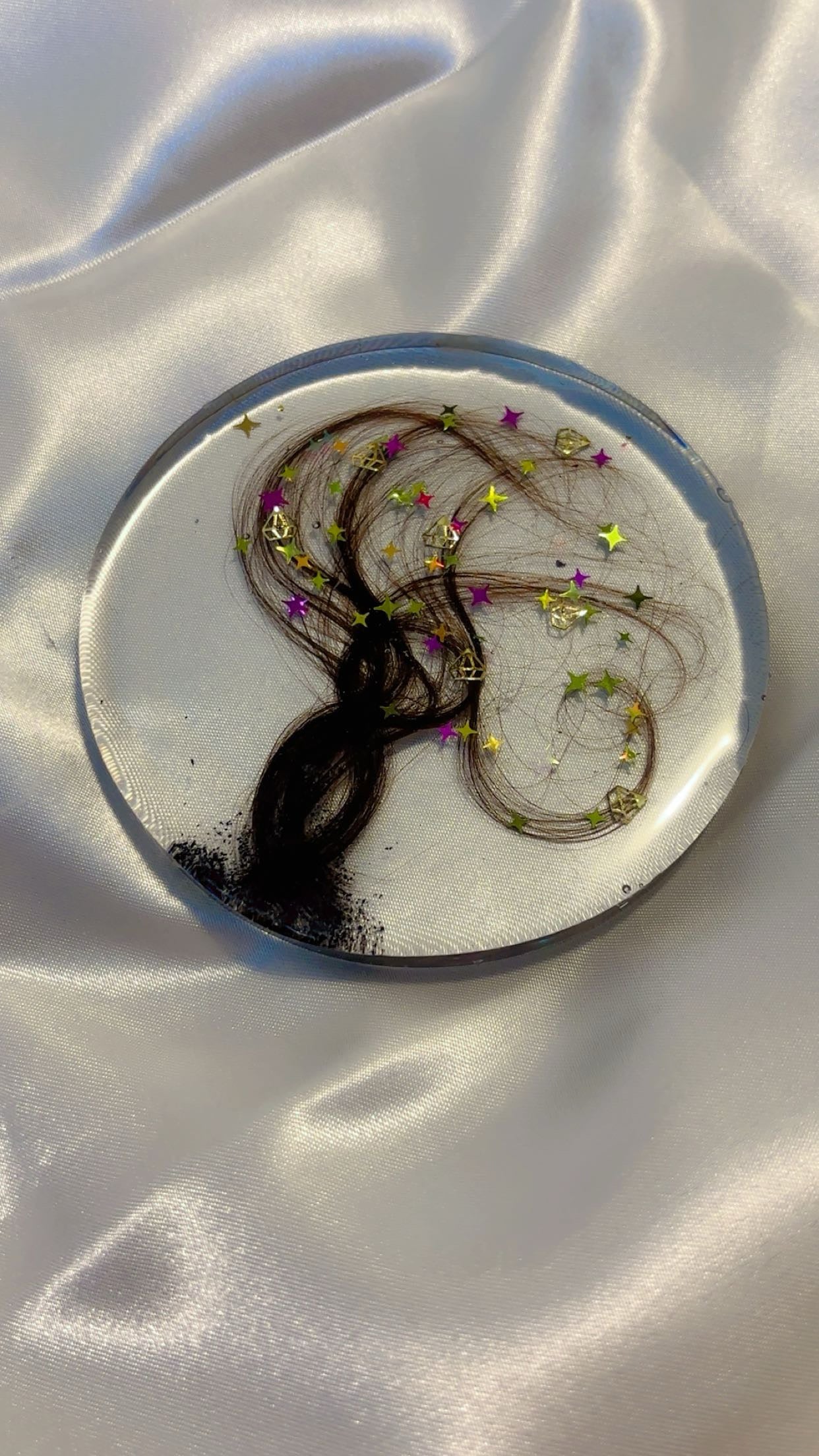 First Haircut Keepsake | Personalized Baby Hair Memory Preserved in Resin
