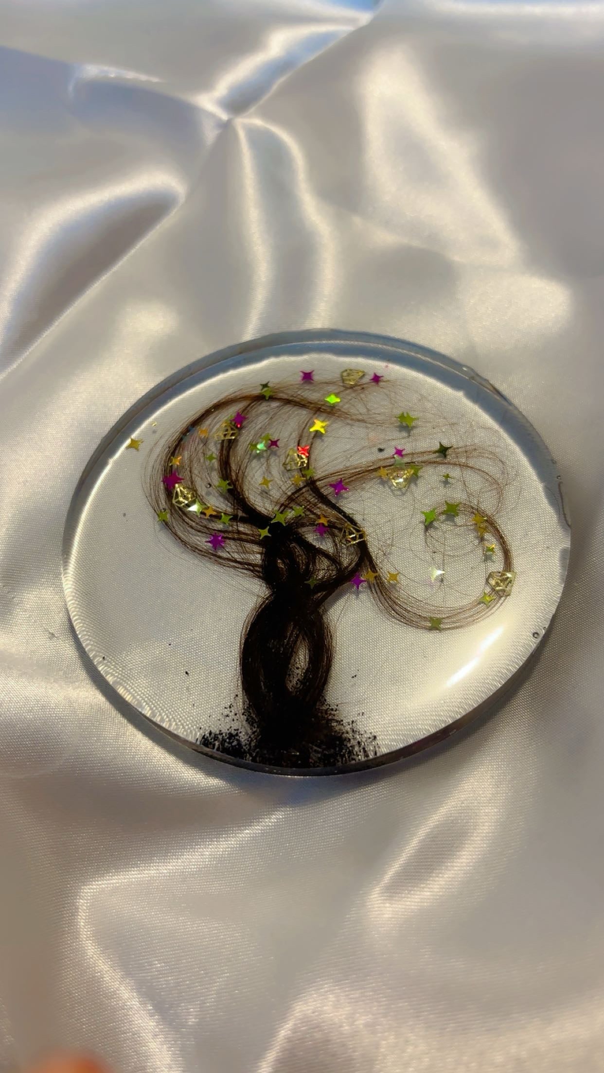 First Haircut Keepsake | Personalized Baby Hair Memory Preserved in Resin