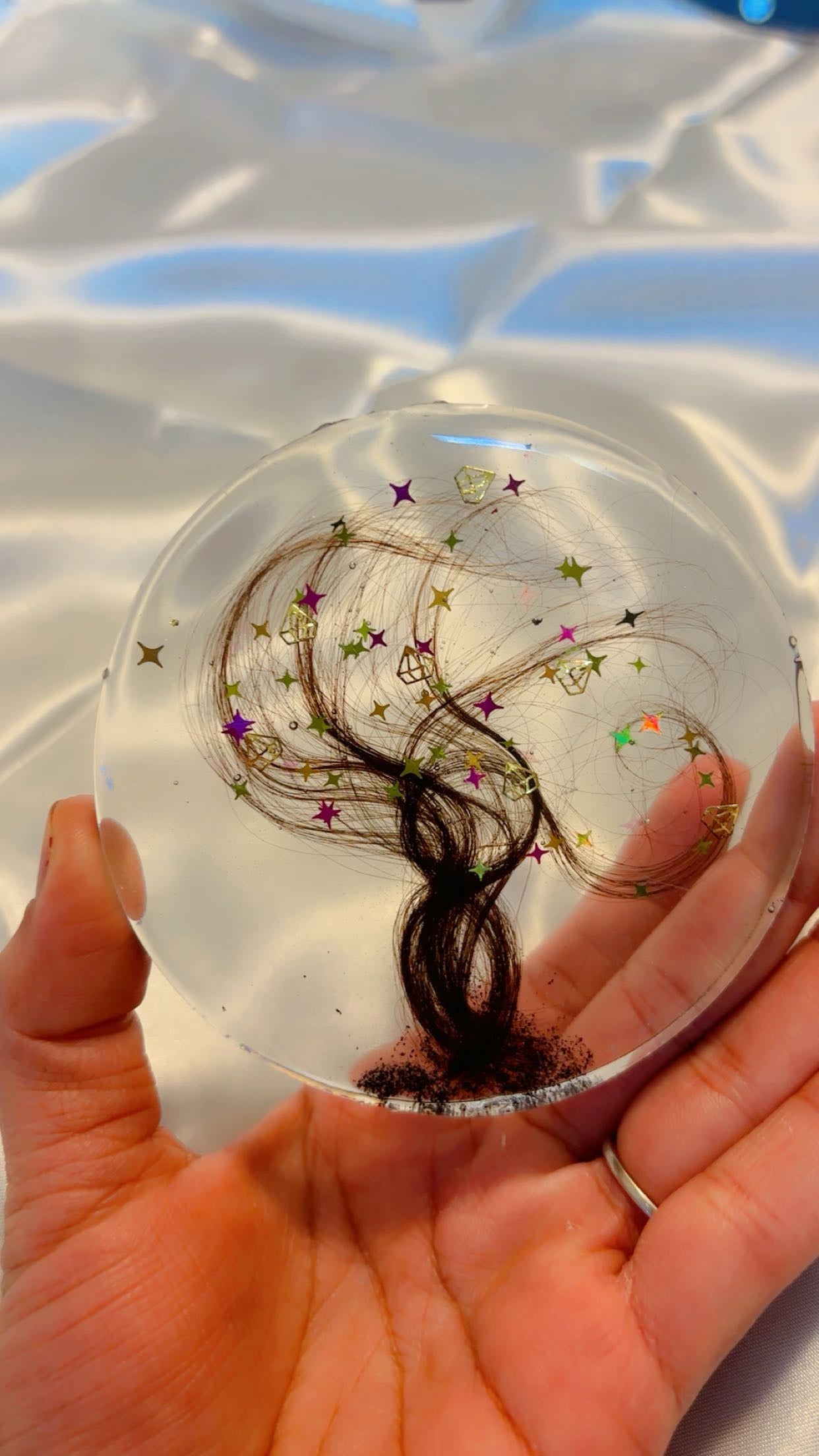 First Haircut Keepsake | Personalized Baby Hair Memory Preserved in Resin