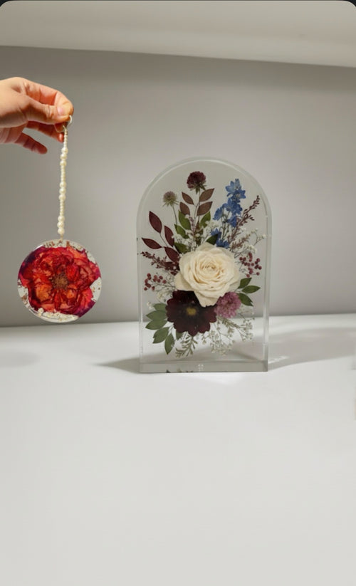 classic wedding bouquet preservation resin flower arch display and car hanging keepsake 