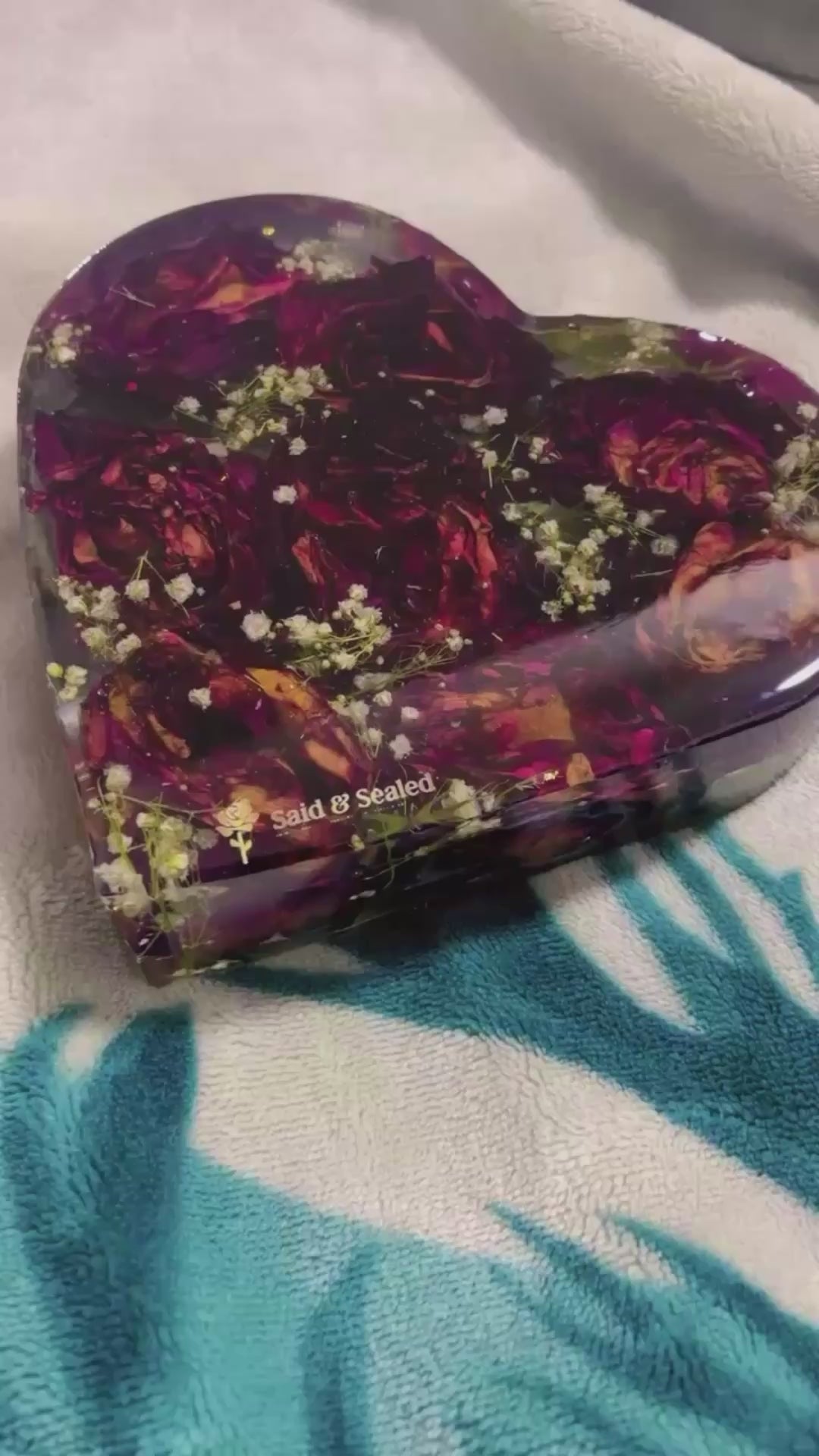 Wedding Flower Preservation Resin – Custom Heart Keepsake