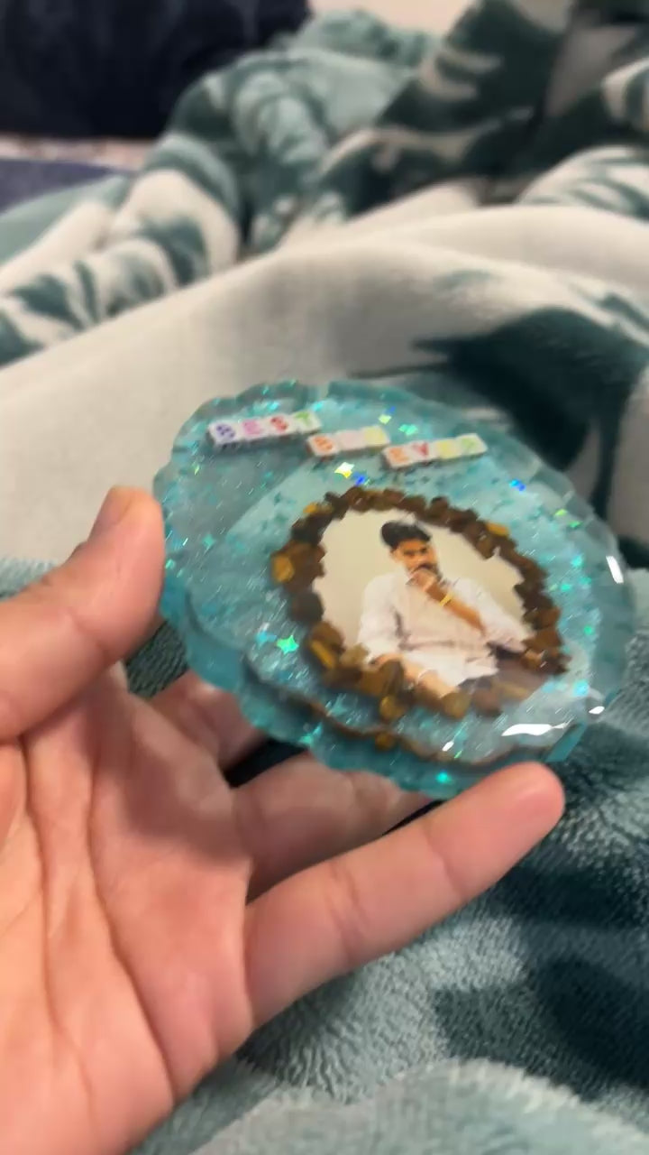 Resin Art Car Hanging Gift for Boyfriend, Brother & Husband | Handmade Car Decor